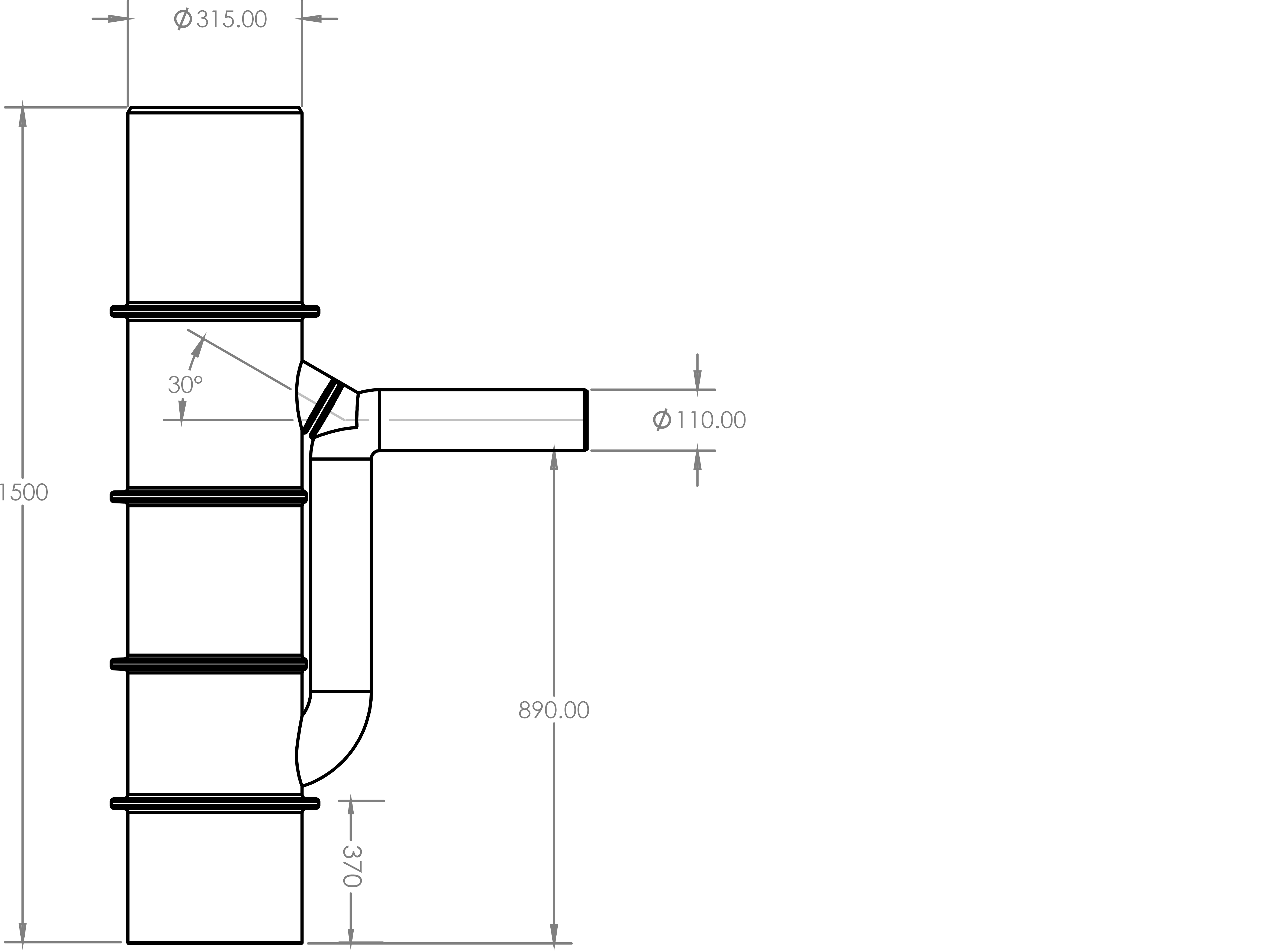 СЛИВНИК DN 315
