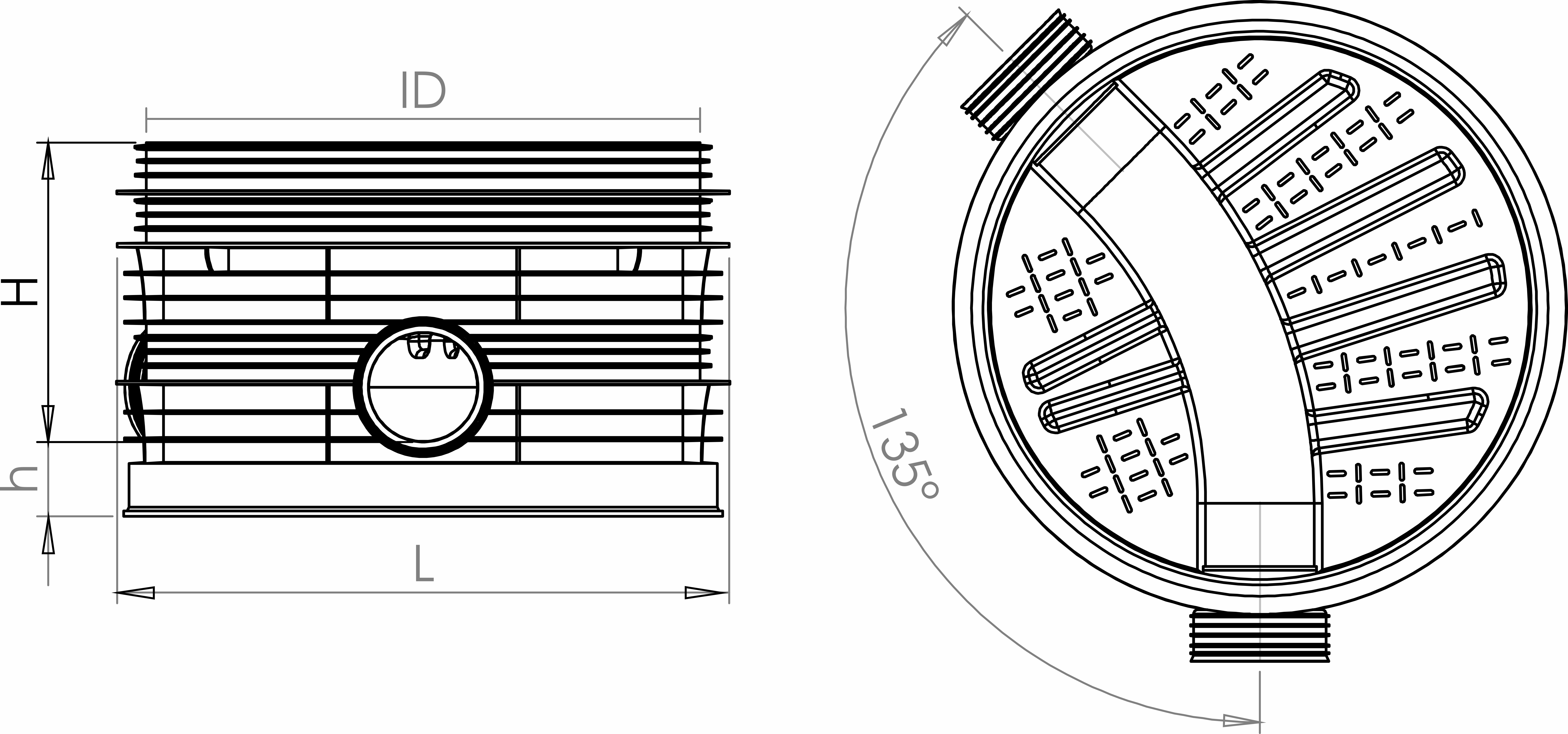 800 (135°)