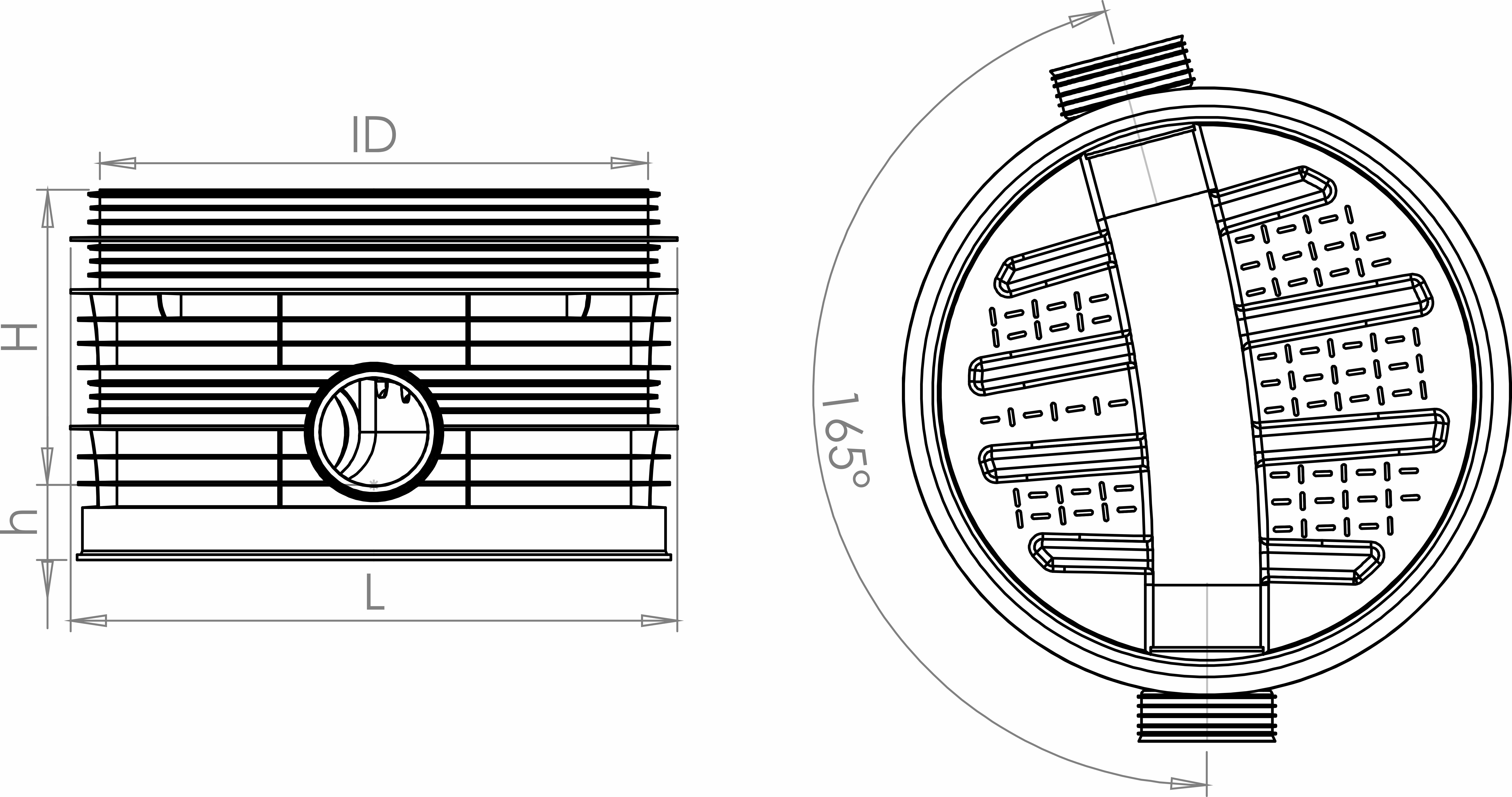 800 (165°)